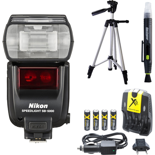 Nikon SB-5000 AF Speedlight Flash and Tripod Bundle