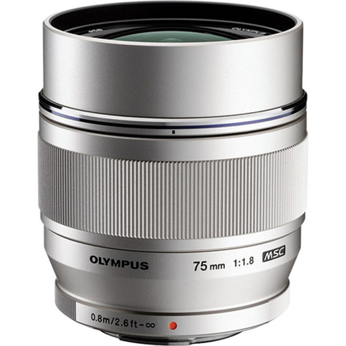 Olympus M.ZUIKO DIGITAL ED 75mm f1.8 (Silver) Lens - V311040SU000