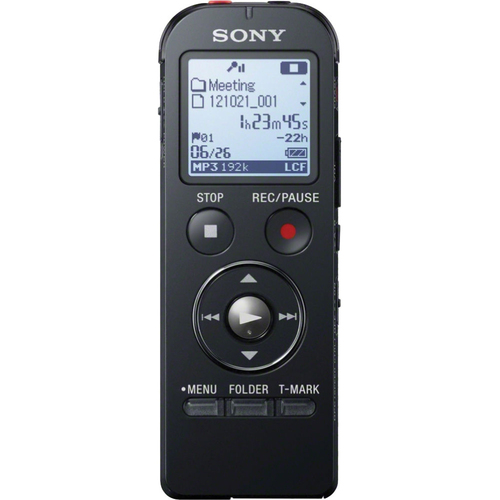 Sony Digital Flash Voice Recorder, Black - OPEN BOX