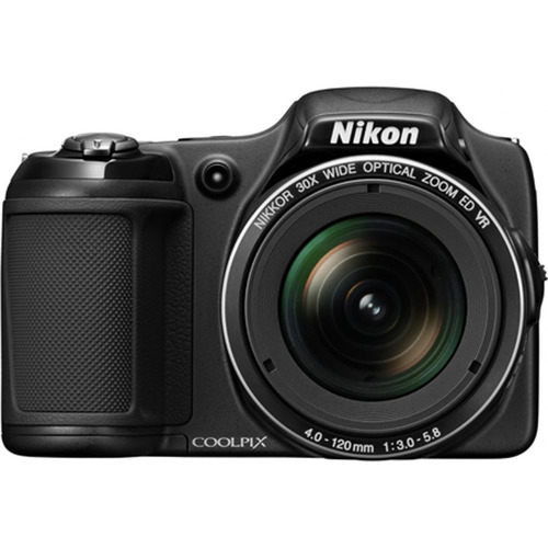 Nikon COOLPIX L820 16 MP 30x Zoom Digital Camera - Black Factory Refurbished