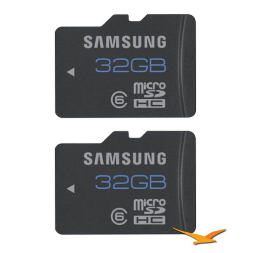 Samsung 32GB Water & Shock Proof Class 6 Micro SDHC Memory Card (Two Pack)