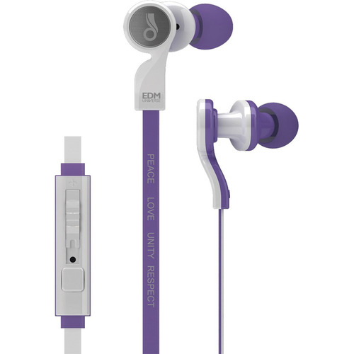 MEElectronics EDM Universe D1P In-Ear Headphones with Headset Functionality (Respect/Purple)