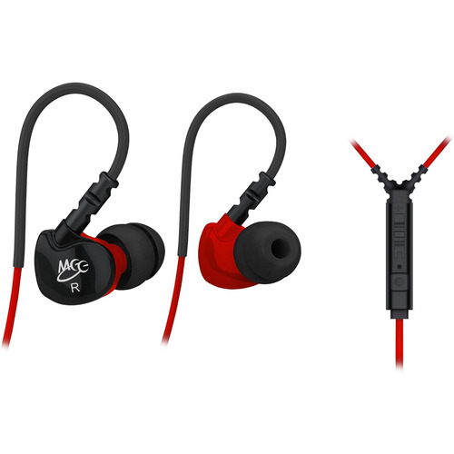 MEElectronics S6P Noise Isolating In-Ear Earphone w/ Microphone/Remote/Volume Control (Red)