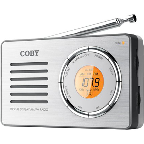 Coby CX50 Compact AM/FM Radio with Digital Display