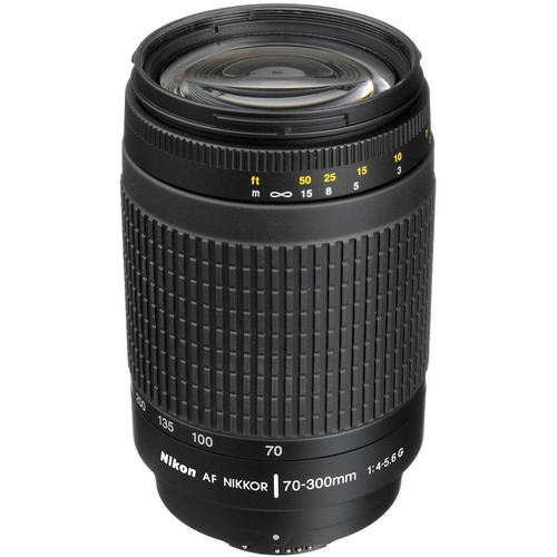 Nikon 70-300mm F/4-5.6G AF Zoom-Nikkor Lens, With Nikon 5-Year USA Warranty