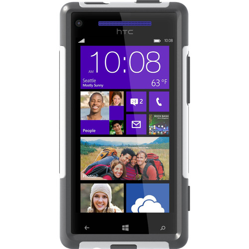 Otterbox Commuter Series Case for HTC Windows Phone 8X - Retail Packaging - White