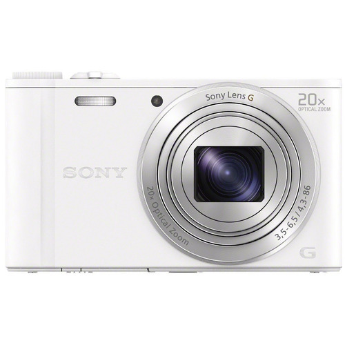 Sony Cyber-shot DSC-WX350 Digital Camera (White) - OPEN BOX