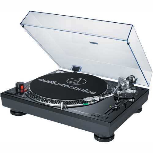 Audio-Technica AT-LP120-USB Direct Drive Professional Stereo Black Turntable w/ USB LP & Analog