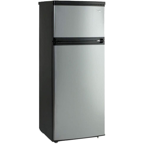 Avanti 7.4 CF Two Door Apartment Size Refrigerator - Black w Platinum Finish RA7316PST