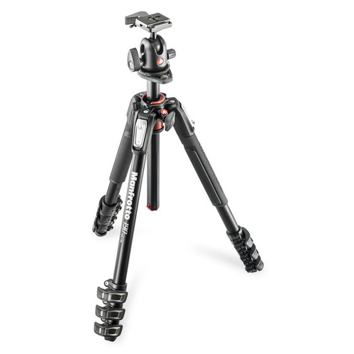 Manfrotto MK190XPRO4-BH 4 Section Aluminum Tripod Column q90 Ball Head with Quick Release