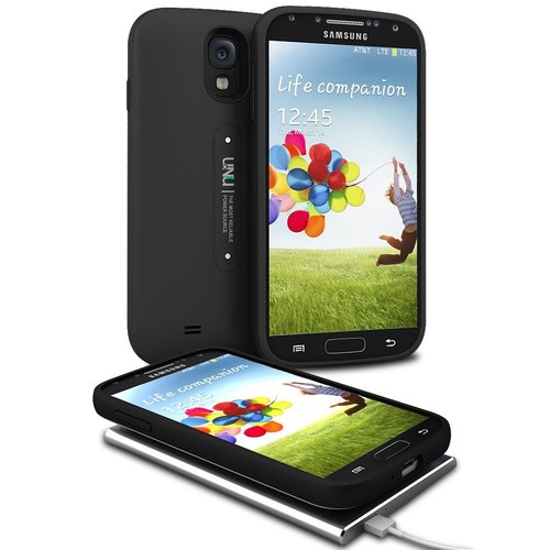 uNu Aero Samsung Galaxy S4 Battery with Wireless Charging Pad - Black