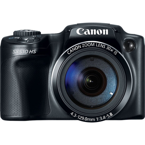 Canon PowerShot SX510 HS 12.1 MP Digital Camera - Black - OPEN BOX
