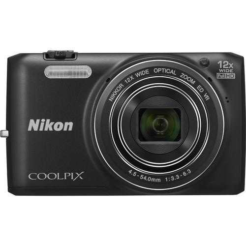 Nikon COOLPIX S6800 16MP Digital Camera w/ 12x Zoom + Wi-Fi (Black) Refurbished
