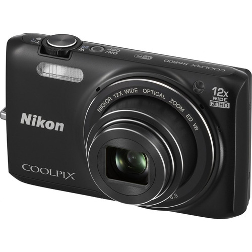 Nikon COOLPIX S6800 16MP Digital Camera w/ 12x Zoom + Wi-Fi (Black) Refurbished