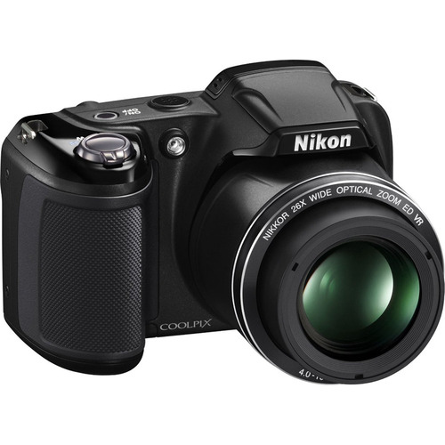 Nikon COOLPIX L320 16MP 720p HD Video Black Digital Camera - Factory Refurbished