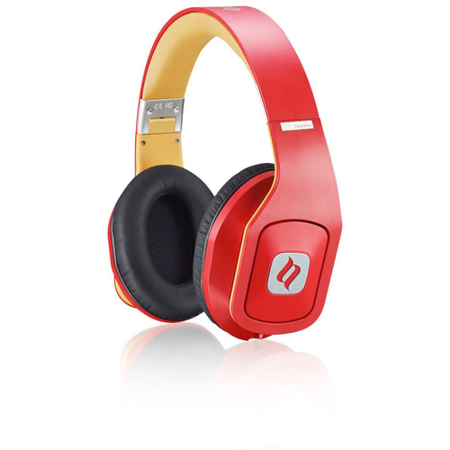 Noontec Hammo Over Ear Stereo Hi-Fi Stereo Headphones (Red)