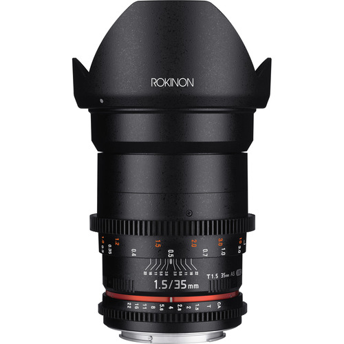 Rokinon DS 35mm T1.5 Full Frame Wide Angle Cine Lens for Canon EF Mount