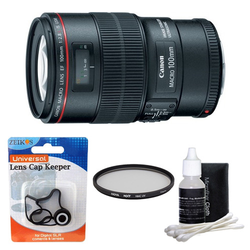 Canon EF 100mm f/2.8L Macro IS USM Macro Lens 3554B002 With