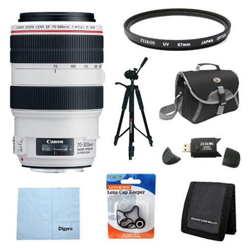 Canon EF 70-300mm f/4-5.6L IS USM UD Telephoto Zoom Lens Exclusive Pro Kit