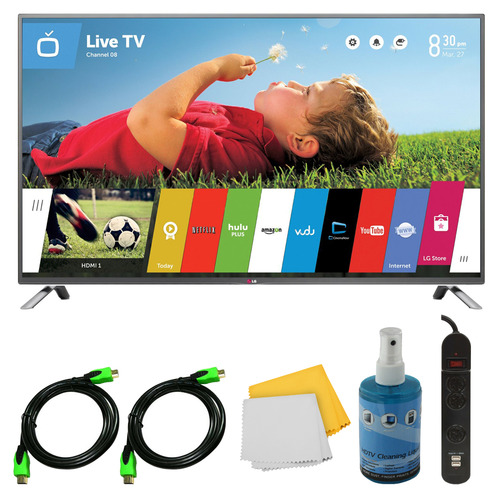 LG 60-Inch 1080p 240Hz 3D Direct LED Smart HDTV Plus Hook-Up Bundle (60LB7100)