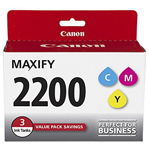 Canon MAXIFY PGI-2200 CMY (Cyan, Magenta, Yellow) 3 Ink Value Pack