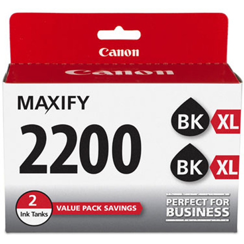 Canon MAXIFY PGI-2200 XL Black Pigment Ink Twin Pack