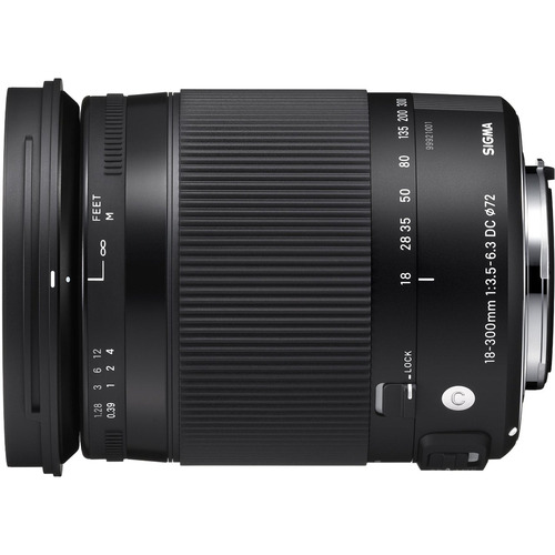 Sigma 18-300mm F3.5-6.3 DC Macro OS HSM Lens (Contemporary) for Canon EF Cameras