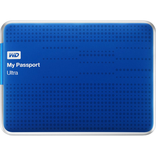 WD My Passport Ultra 2 TB USB 3.0 Portable Hard Drive,Blue (OPEN BOX)