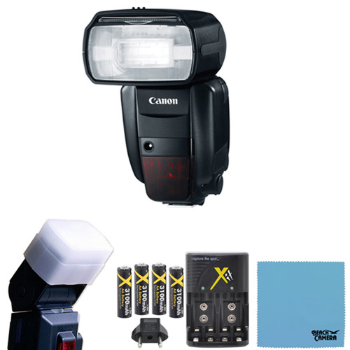 Canon Speedlite 600EX-RT Professional Camera Flash Battery Kit