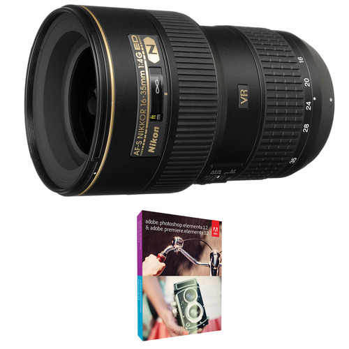 Nikon 16-35mm f/4G ED-VR AF-S Wide-Angle Zoom Lens Nikon USA Warranty W/ Lightroom 5