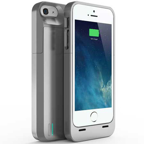 uNu DX-05 Protective Battery Case for iPhone 5/5s - Silver