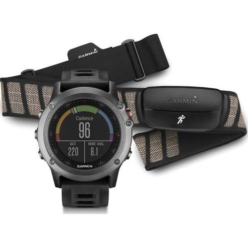 Garmin fenix 3 Multisport Training GPS Watch with Heart Rate Monitor - Gray