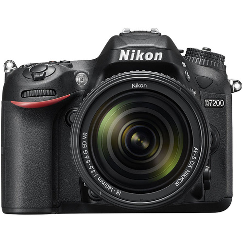 Nikon D7200 DX-format Black Digital SLR Camera Kit with 18-140mm VR Lens