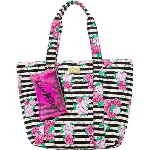Betsey Johnson Parker Quilted Cotton Tote, Rose