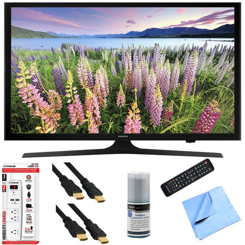 Samsung UN43J5200 - 43-Inch Full HD 1080p Smart LED HDTV Hook-Up Bundle