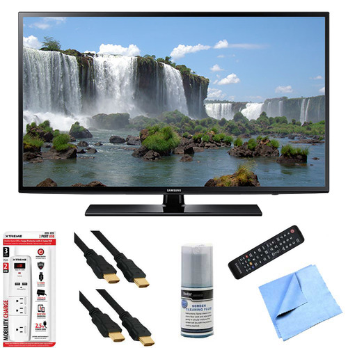 Samsung UN60J6200 - 60-Inch Full HD 1080p 120hz Smart LED HDTV Hook-Up Bundle