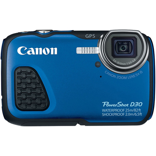 Canon PowerShot D30 Waterproof Shockproof Freezeproof Digital Camera -Blue Refurbished