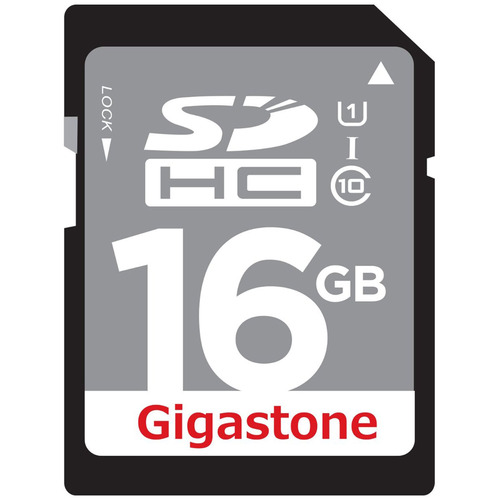 Gigastone 16GB Class 10 UHS-1 SDHC Memory Card Up to 45MB/s (GS-SDHCU116G-R)