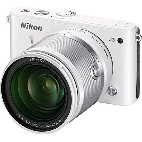 Nikon 1 J3 14.2MP Mirrorless Digital Camera with 10-100mm VR Lens (Refurbished)