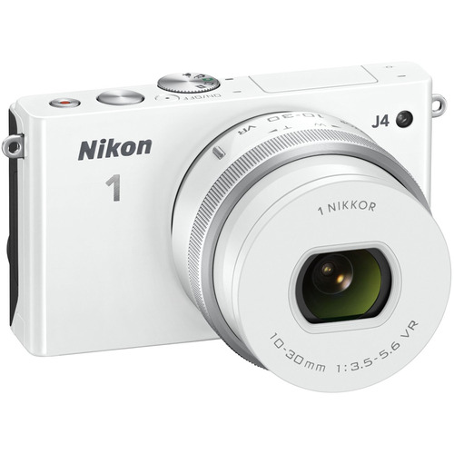 Nikon 1 J4 Mirrorless 18.4MP Digital Camera w/ 10-30mm Lens White Factory Refurbished