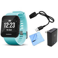 Garmin Forerunner 35 GPS Running Watch & Activity Tracker w/ Accessories Bundle - Blue