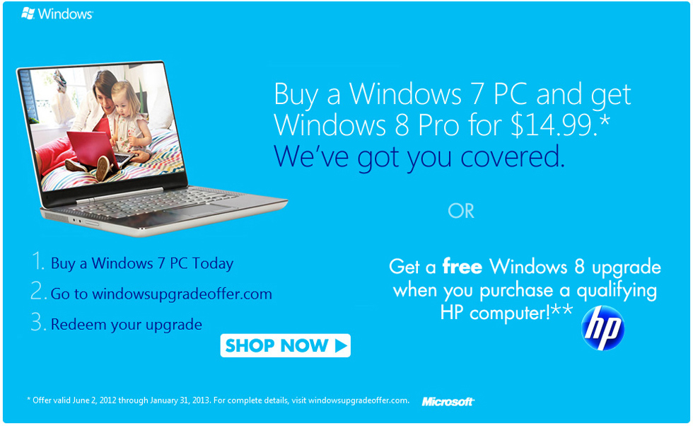 Upgrade to Windows 8