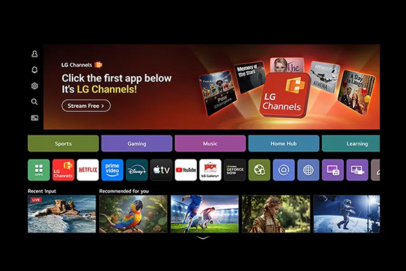 LG AI-powered smart TV platform