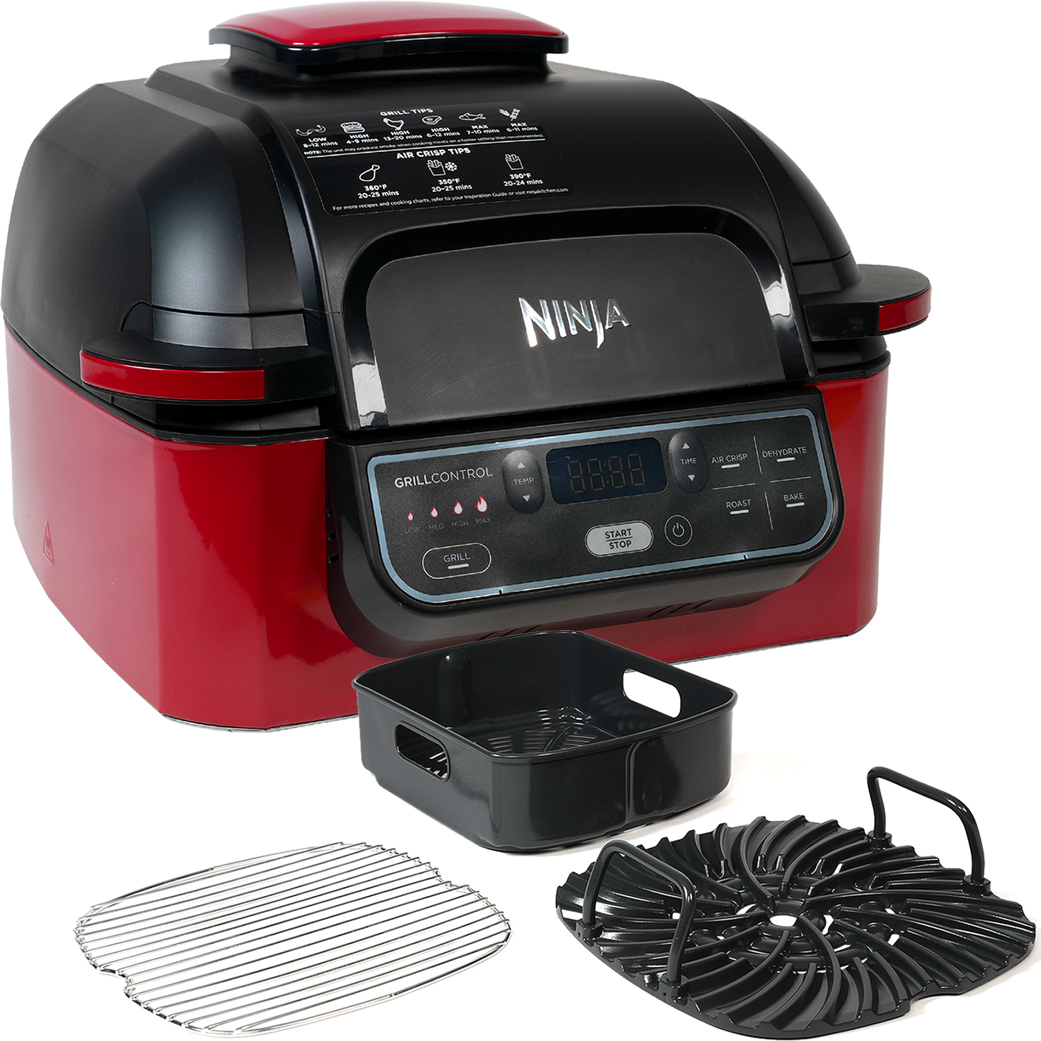 Ninja Foodi IQ350Q 5-in-1 6-Quart Indoor Grill and Air Fryer (Cinnamon)
