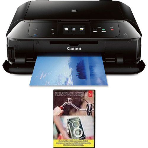 Canon MG7520 Wireless Color All-in-One Inkjet Printer + Adobe Photoshop Elements 12