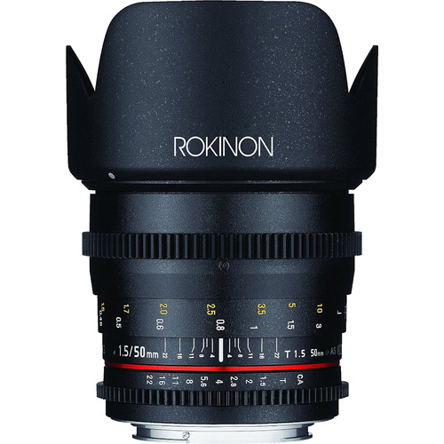 Rokinon DS 50mm T1.5 Full Frame Wide Angle Cine Lens for Nikon Mount