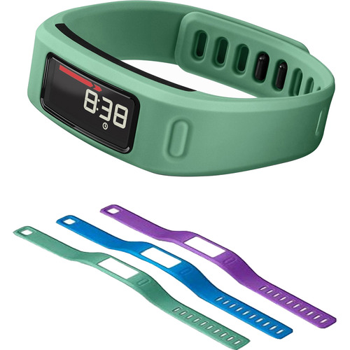 Garmin Vivofit Bluetooth Fitness Band (Teal)(010-01225-03) with 3 Extra Bands (large)