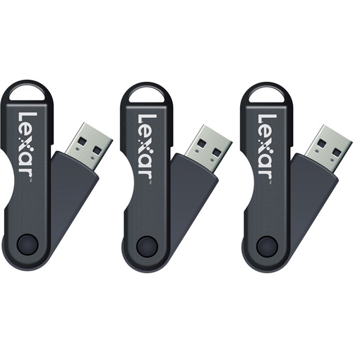 Lexar 3-Pack of 32GB JumpDrive TwistTurn High Speed USB Flash Drive (96GB Total)