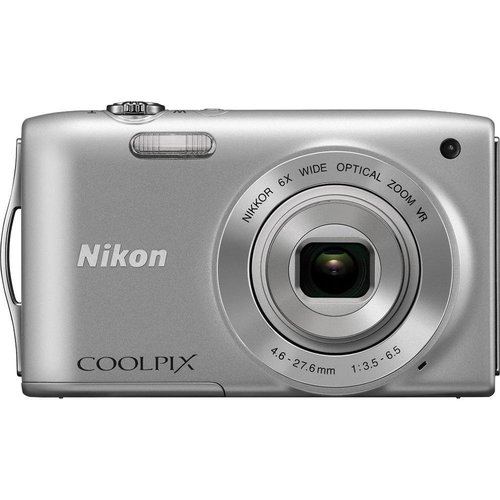 Nikon COOLPIX S3300 Digital Camera with 720p HD Video - Silver REFURBISHED