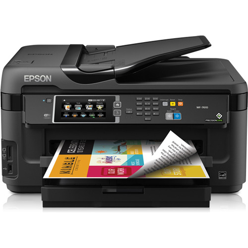 Epson WorkForce WF-7610 Wireless Color All-in-One Inkjet Printer with Scanner and Cop